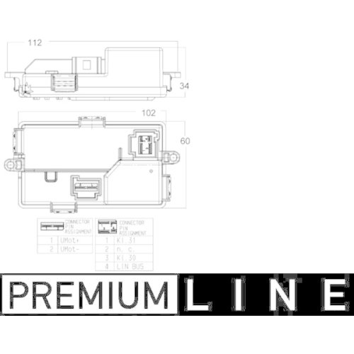 MAHLE Regler, Innenraumgebläse BEHR *** PREMIUM LINE ***