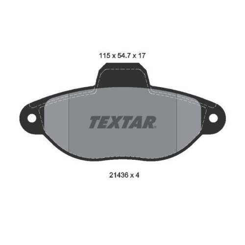 TEXTAR Bremsbelagsatz, Scheibenbremse Q+