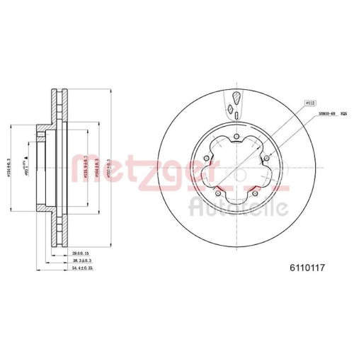 METZGER Bremsscheibe