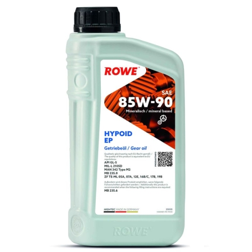 ROWE Achsgetriebeöl HIGHTEC HYPOID EP SAE 85W-90 (25005)