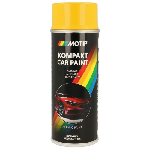 MOTIP Fahrzeug-Kombinationslack KOMPAKT AUTOLACK gelb hochgl&auml;nzend 400 ml