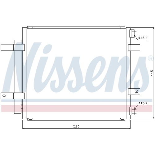 NISSENS Kondensator, Klimaanlage ** FIRST FIT **