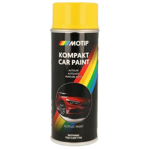 MOTIP Fahrzeug-Kombinationslack KOMPAKT AUTOLACK gelb hochgl&auml;nzend 400 ml