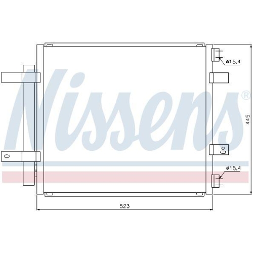 NISSENS Kondensator, Klimaanlage ** FIRST FIT **