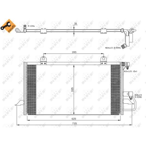 NRF Kondensator, Klimaanlage EASY FIT