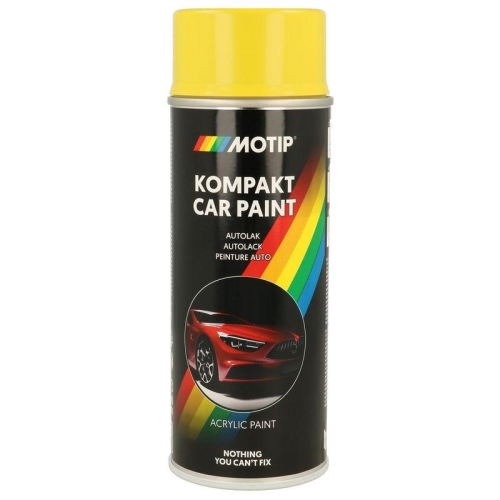 MOTIP Fahrzeug-Kombinationslack KOMPAKT AUTOLACK gelb hochgl&auml;nzend 400 ml