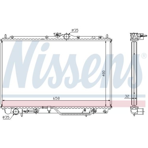 NISSENS Kühler, Motorkühlung