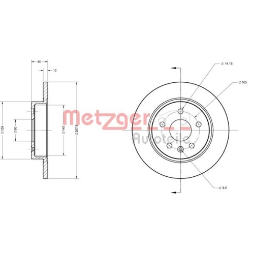 METZGER Bremsscheibe