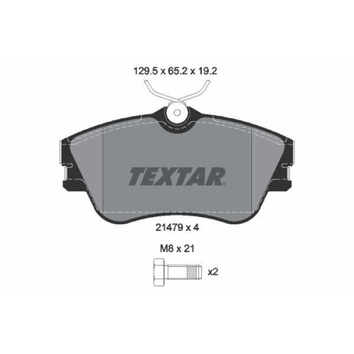 TEXTAR Bremsbelagsatz, Scheibenbremse Q+