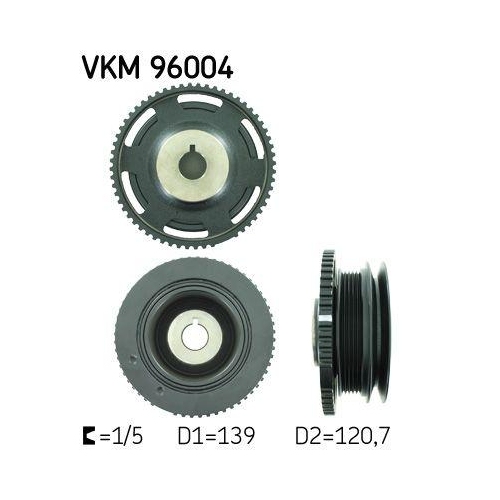 SKF Riemenscheibe, Kurbelwelle