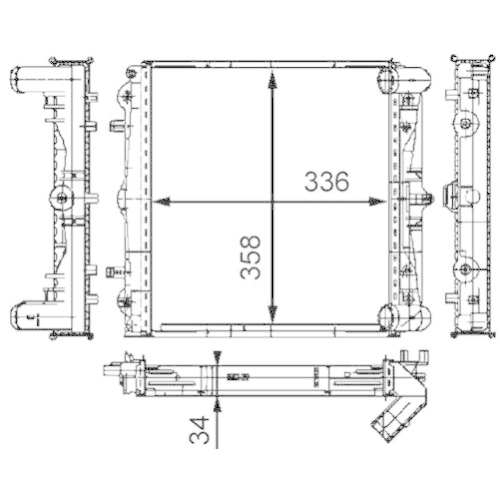 MAHLE Kühler, Motorkühlung BEHR *** PREMIUM LINE ***