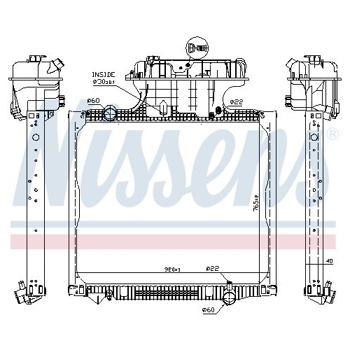 NISSENS Kühler, Motorkühlung