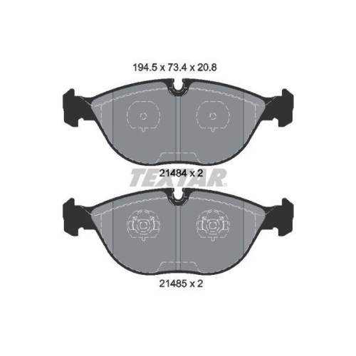 TEXTAR Bremsbelagsatz, Scheibenbremse Q+