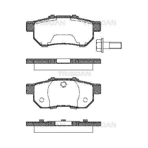 TRISCAN Bremsbelagsatz, Scheibenbremse