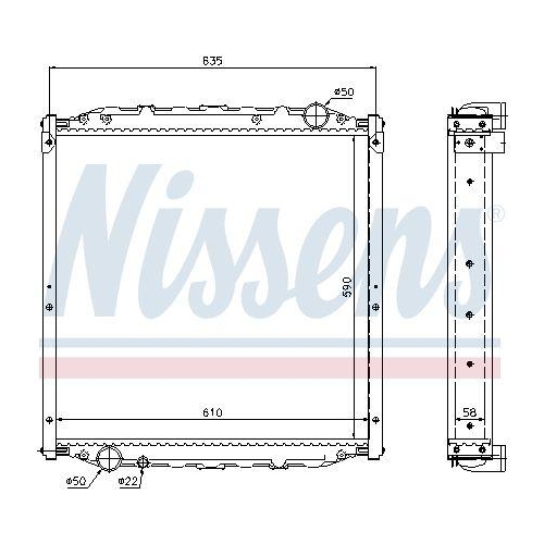 NISSENS Kühler, Motorkühlung