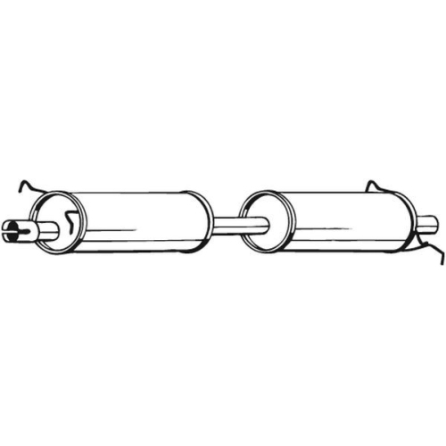 BOSAL Mittelschalldämpfer