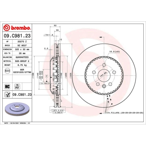 BREMBO Bremsscheibe PRIME LINE - Lightweight