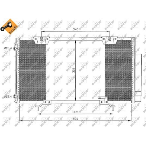 NRF Kondensator, Klimaanlage EASY FIT