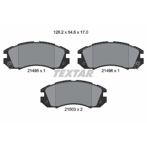 TEXTAR Bremsbelagsatz, Scheibenbremse