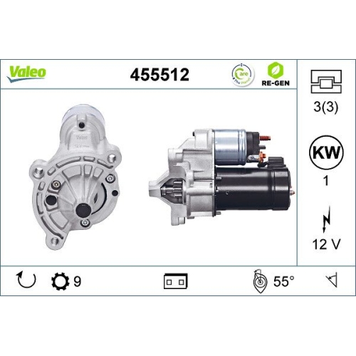 VALEO Starter VALEO RE-GEN AT