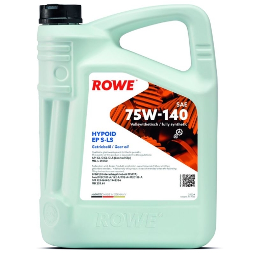 ROWE Achsgetriebeöl HIGHTEC HYPOID EP SAE 75W-140 S-LS (25029)