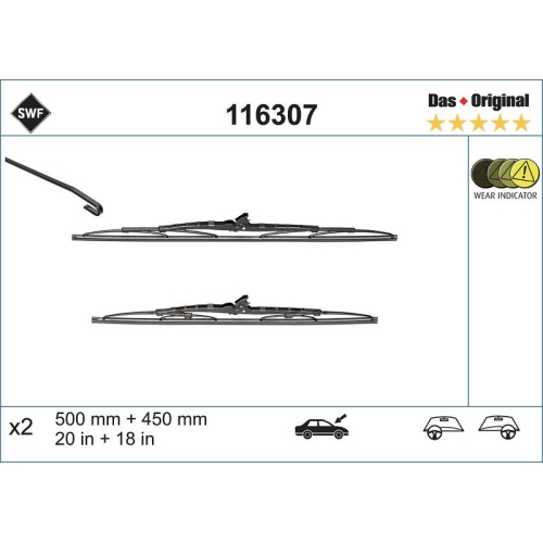 SWF Wischblatt DAS ORIGINAL SET