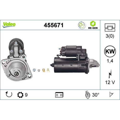 VALEO Starter VALEO RE-GEN AT