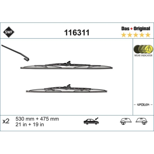 SWF Wischblatt DAS ORIGINAL SET