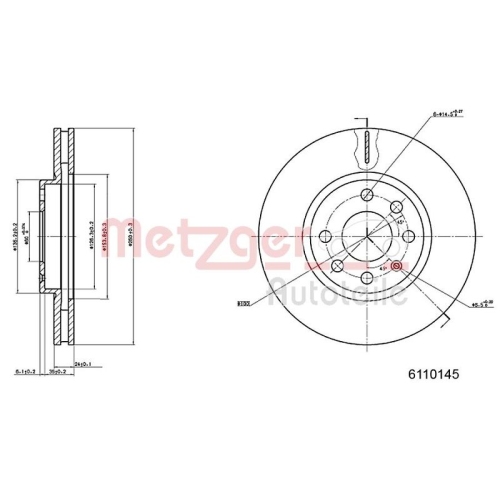 METZGER Bremsscheibe