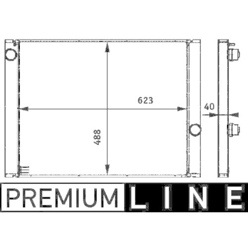 MAHLE Kühler, Motorkühlung BEHR *** PREMIUM LINE ***