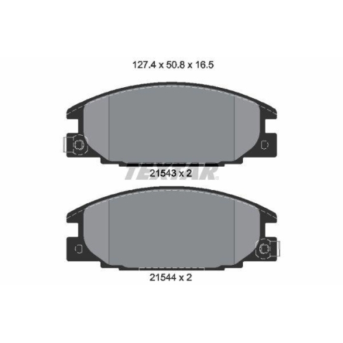 TEXTAR Bremsbelagsatz, Scheibenbremse