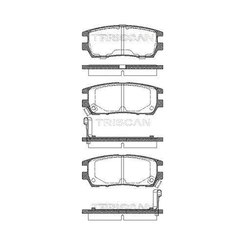 TRISCAN Bremsbelagsatz, Scheibenbremse
