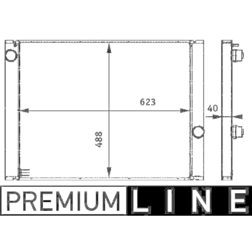 MAHLE Kühler, Motorkühlung BEHR *** PREMIUM LINE ***