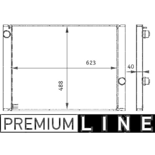 MAHLE Kühler, Motorkühlung BEHR *** PREMIUM LINE ***