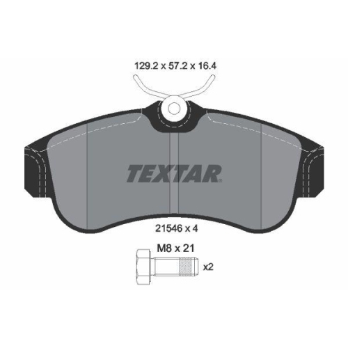 TEXTAR Bremsbelagsatz, Scheibenbremse
