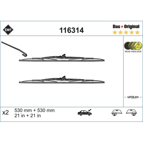 SWF Wischblatt DAS ORIGINAL SET