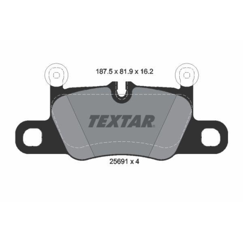 TEXTAR Bremsbelagsatz, Scheibenbremse