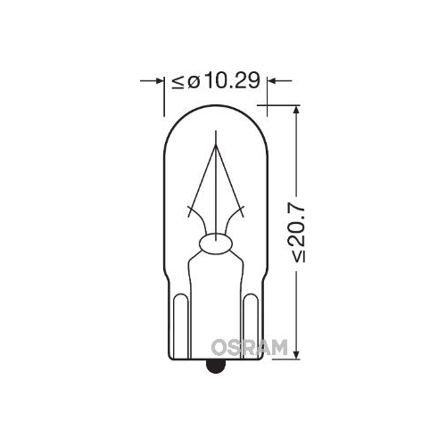 ams-OSRAM Glühlampe, Innenraumleuchte ORIGINAL