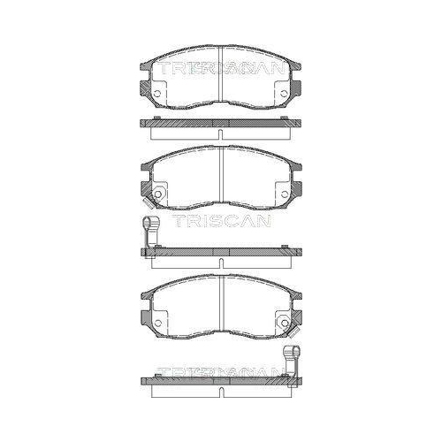 TRISCAN Bremsbelagsatz, Scheibenbremse