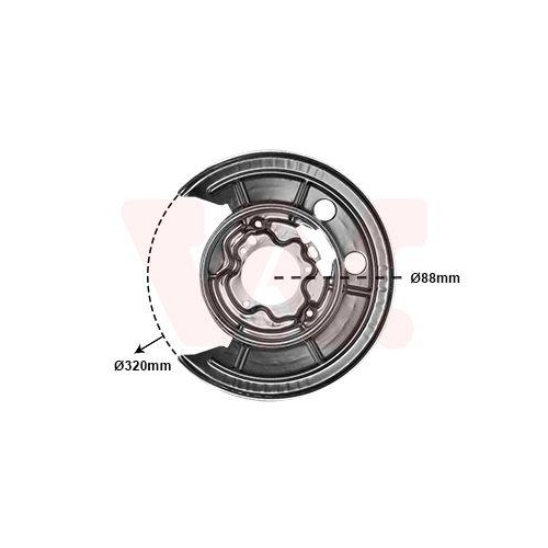 VAN WEZEL Spritzblech, Bremsscheibe
