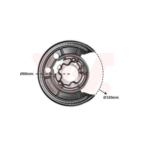 VAN WEZEL Spritzblech, Bremsscheibe
