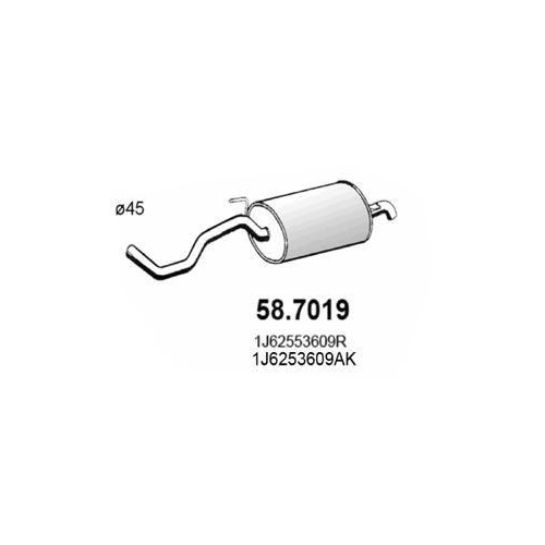 ASSO Endschalld&auml;mpfer