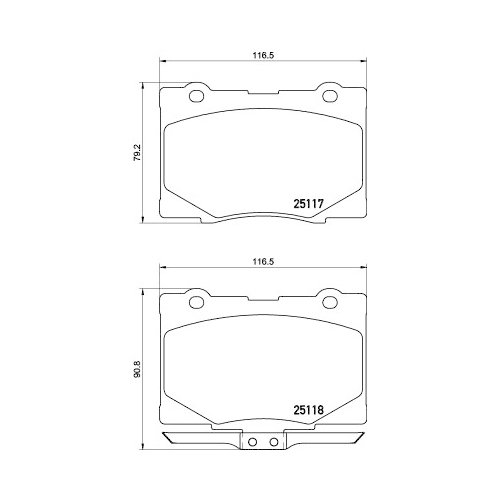 BREMBO Bremsbelagsatz, Scheibenbremse PRIME LINE