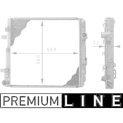 MAHLE Kühler, Motorkühlung BEHR *** PREMIUM LINE ***