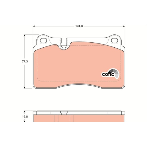 TRW Bremsbelagsatz, Scheibenbremse COTEC