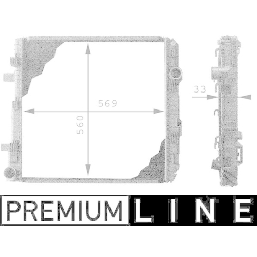 MAHLE Kühler, Motorkühlung BEHR *** PREMIUM LINE ***