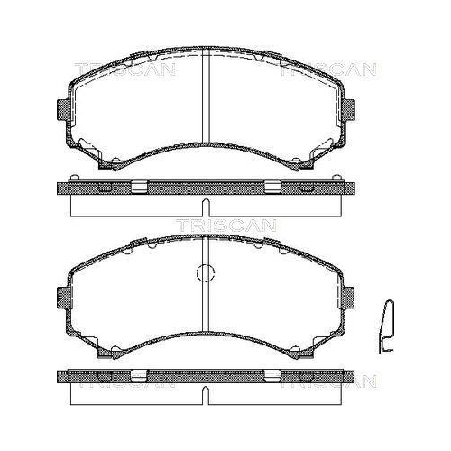 TRISCAN Bremsbelagsatz, Scheibenbremse