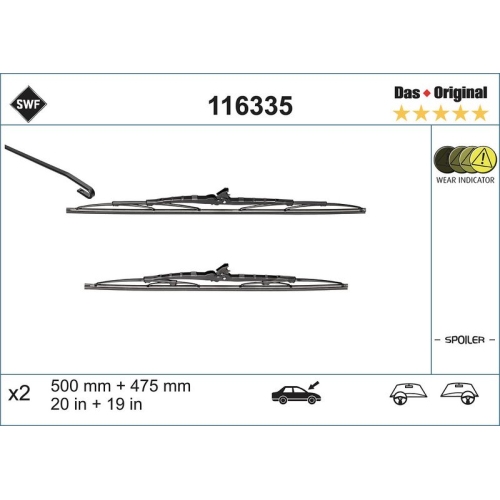 SWF Wischblatt DAS ORIGINAL SET