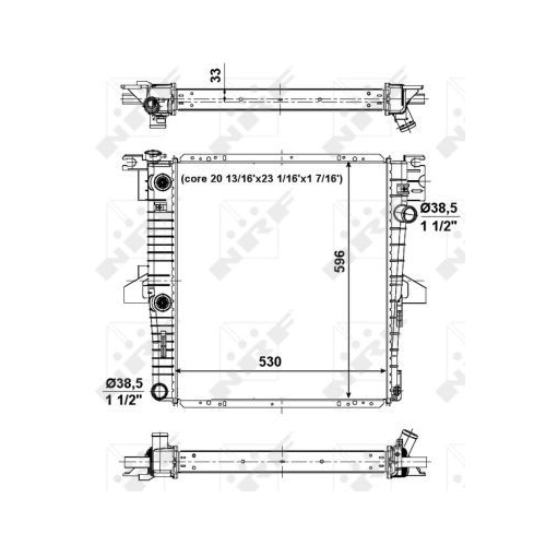 NRF Kühler, Motorkühlung EASY FIT