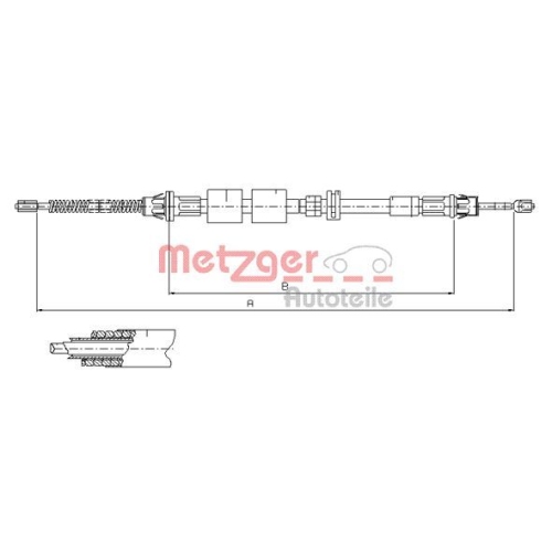 METZGER Seilzug, Feststellbremse